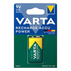 VARTA ladattava akku 9V
