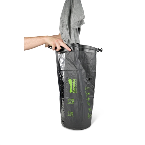 SCRUBBA Vaatemahdollisuuspussi 13,5L Musta