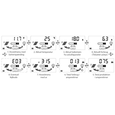 Akkulaturi 12-24 V/10 A ja LCD-näyttö 