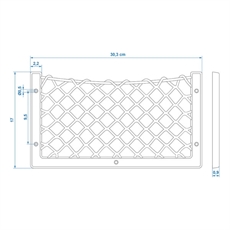 ProPlus Matkatavaraverkko, 302 x 169mm