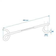 ProPlus Telttatangon ripustuskoukku, 26,5 cm