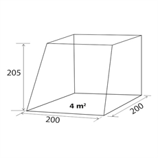 BRUNNER Comet Teltta, 200 × 200 × 205 cm, VW T5/T6