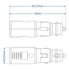 PROPLUS Savukkeensytyttimen pistoke Universal 12 V / 24 V