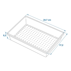 ProPlus Ruokailuvälinetarjotin 24,7 x 17,2 x 5,2 cm