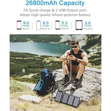 Solar PowerBank 26,800 mAh