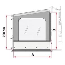 FIAMMA F45/F65 Side W Pro - Markiisin puoli