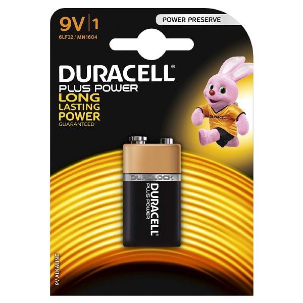 DURACELL 9V paristo - 1 kpl. 