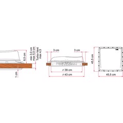 FIAMMA Turbo-Vent Premium, valkoinen 40 x 40