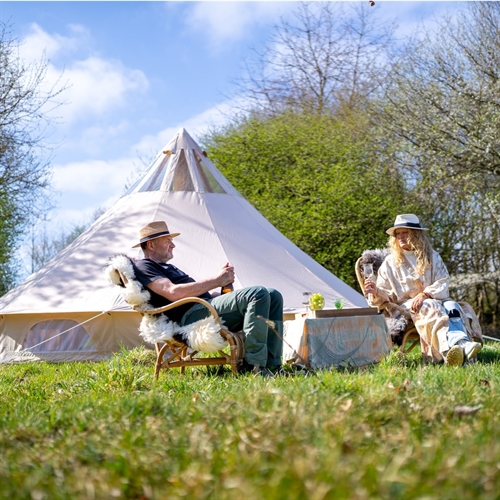 Wulff Nature Bell 19,6 - Ihana Glamping Puuvillateltto kattoikkunoilla