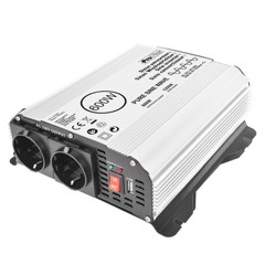 ProPlus Siniaaltoinvertteri 12V-230V 300W/600W + USB