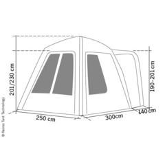 REIMO Uni Van Air puhallettava teltta