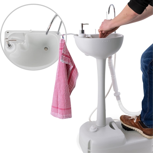 StageCaptain Camping-pesuallas 17 litran säiliöllä