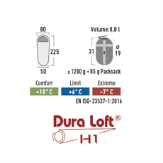 HIGH PEAK Lite Pak 1200, Makuupussi